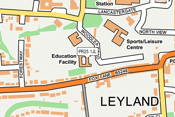 PR25 1JL map - OS OpenMap – Local (Ordnance Survey) PR25 1JL map - OS OpenMap – Local (Ordnance Survey)