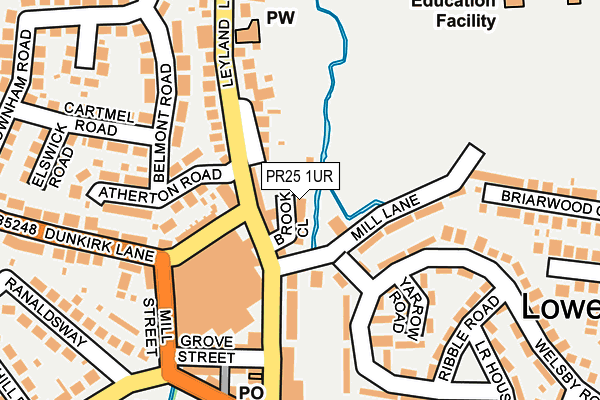 PR25 1UR map - OS OpenMap – Local (Ordnance Survey) PR25 1UR map - OS OpenMap – Local (Ordnance Survey)