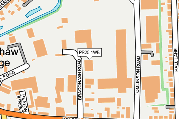 PR25 1WB map - OS OpenMap – Local (Ordnance Survey) PR25 1WB map - OS OpenMap – Local (Ordnance Survey)
