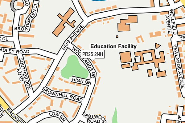 PR25 2NH map - OS OpenMap – Local (Ordnance Survey) PR25 2NH map - OS OpenMap – Local (Ordnance Survey)