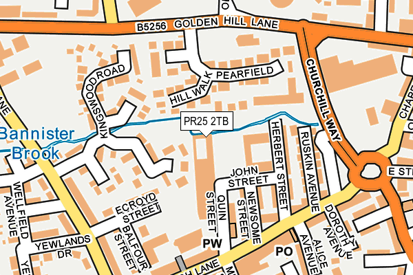 PR25 2TB map - OS OpenMap – Local (Ordnance Survey) PR25 2TB map - OS OpenMap – Local (Ordnance Survey)