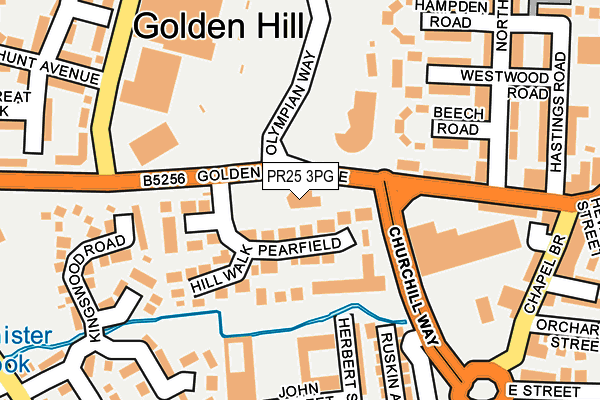 PR25 3PG map - OS OpenMap – Local (Ordnance Survey) PR25 3PG map - OS OpenMap – Local (Ordnance Survey)