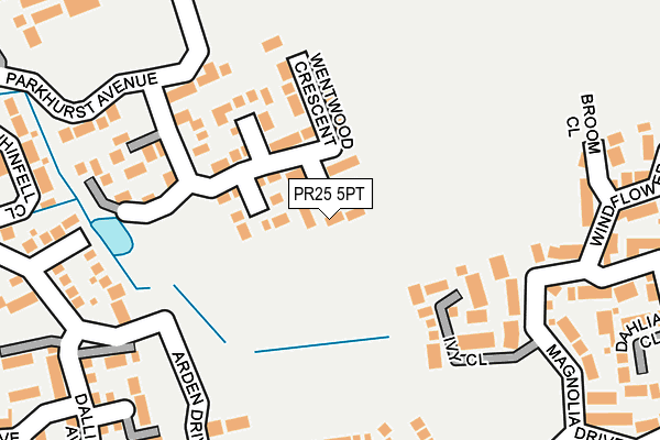 PR25 5PT map - OS OpenMap – Local (Ordnance Survey) PR25 5PT map - OS OpenMap – Local (Ordnance Survey)