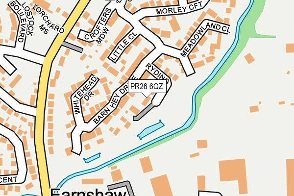 PR26 6QZ map - OS OpenMap – Local (Ordnance Survey) PR26 6QZ map - OS OpenMap – Local (Ordnance Survey)