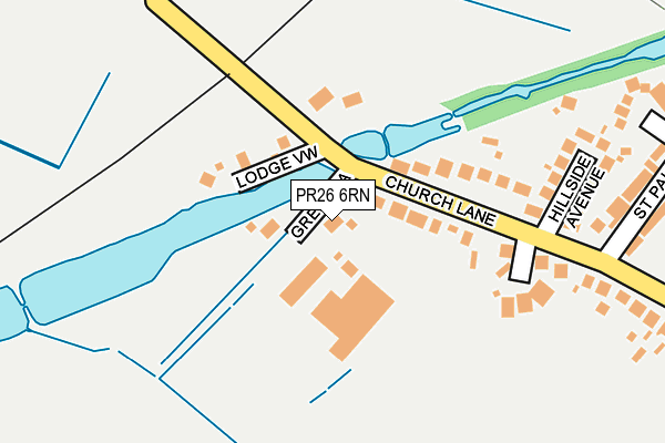 PR26 6RN map - OS OpenMap – Local (Ordnance Survey) PR26 6RN map - OS OpenMap – Local (Ordnance Survey)