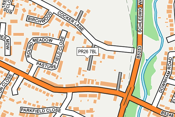 PR26 7BL map - OS OpenMap – Local (Ordnance Survey) PR26 7BL map - OS OpenMap – Local (Ordnance Survey)