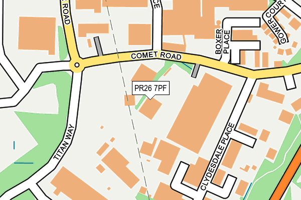 PR26 7PF map - OS OpenMap – Local (Ordnance Survey) PR26 7PF map - OS OpenMap – Local (Ordnance Survey)