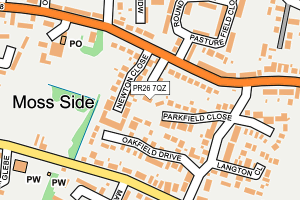 PR26 7QZ map - OS OpenMap – Local (Ordnance Survey) PR26 7QZ map - OS OpenMap – Local (Ordnance Survey)