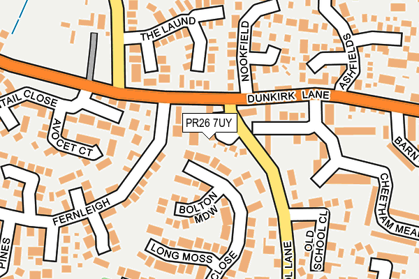 PR26 7UY map - OS OpenMap – Local (Ordnance Survey) PR26 7UY map - OS OpenMap – Local (Ordnance Survey)