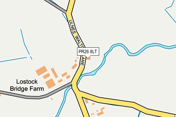 PR26 8LT map - OS OpenMap – Local (Ordnance Survey) PR26 8LT map - OS OpenMap – Local (Ordnance Survey)