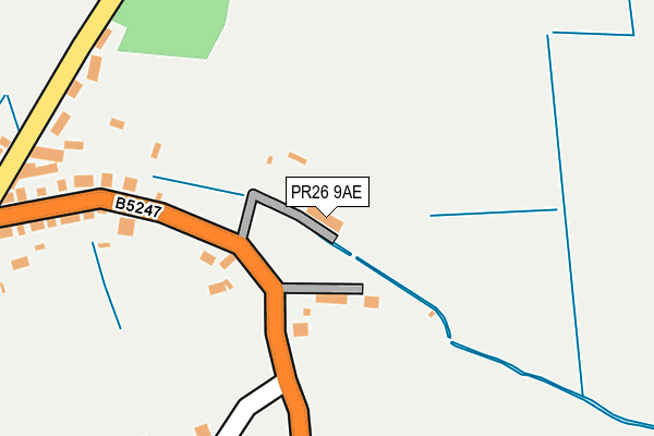 PR26 9AE map - OS OpenMap – Local (Ordnance Survey) PR26 9AE map - OS OpenMap – Local (Ordnance Survey)
