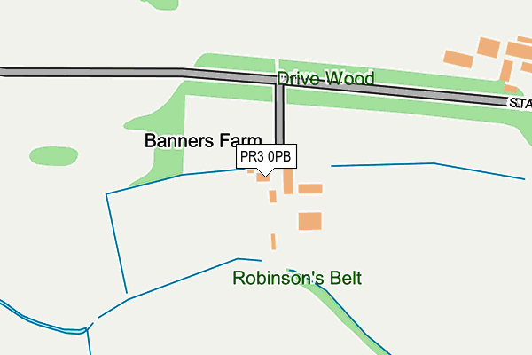 PR3 0PB map - OS OpenMap – Local (Ordnance Survey) PR3 0PB map - OS OpenMap – Local (Ordnance Survey)