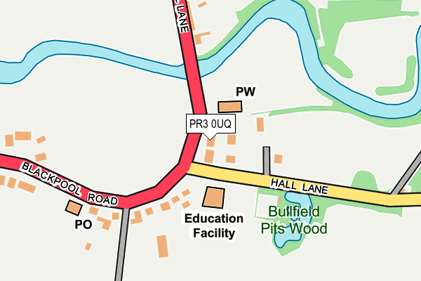 PR3 0UQ map - OS OpenMap – Local (Ordnance Survey) PR3 0UQ map - OS OpenMap – Local (Ordnance Survey)