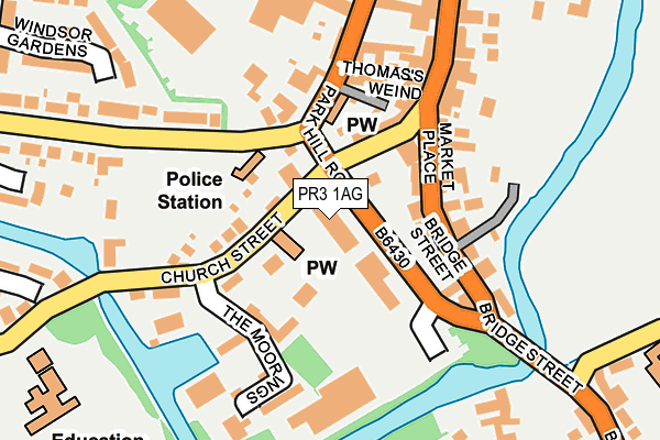 PR3 1AG map - OS OpenMap – Local (Ordnance Survey) PR3 1AG map - OS OpenMap – Local (Ordnance Survey)