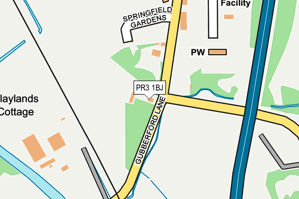 PR3 1BJ map - OS OpenMap – Local (Ordnance Survey) PR3 1BJ map - OS OpenMap – Local (Ordnance Survey)