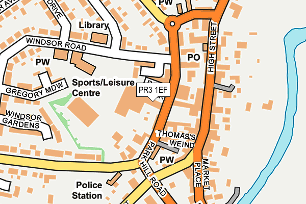 PR3 1EF map - OS OpenMap – Local (Ordnance Survey) PR3 1EF map - OS OpenMap – Local (Ordnance Survey)