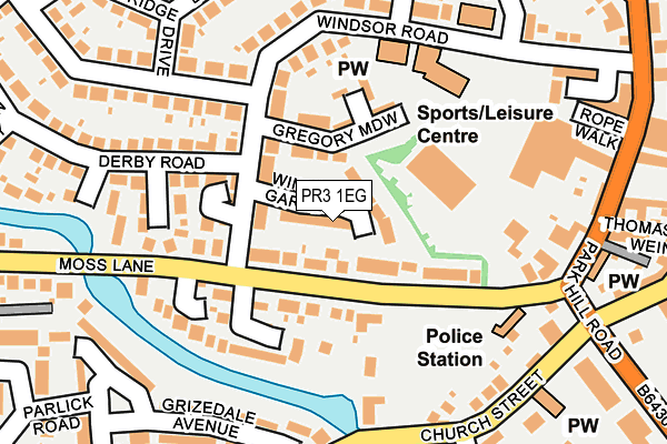 PR3 1EG map - OS OpenMap – Local (Ordnance Survey) PR3 1EG map - OS OpenMap – Local (Ordnance Survey)