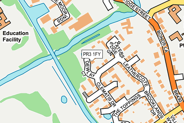 PR3 1FY map - OS OpenMap – Local (Ordnance Survey) PR3 1FY map - OS OpenMap – Local (Ordnance Survey)