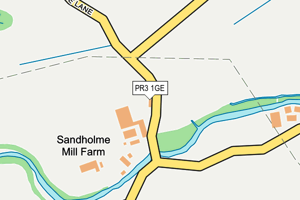 PR3 1GE map - OS OpenMap – Local (Ordnance Survey)