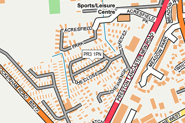 PR3 1PN map - OS OpenMap – Local (Ordnance Survey) PR3 1PN map - OS OpenMap – Local (Ordnance Survey)