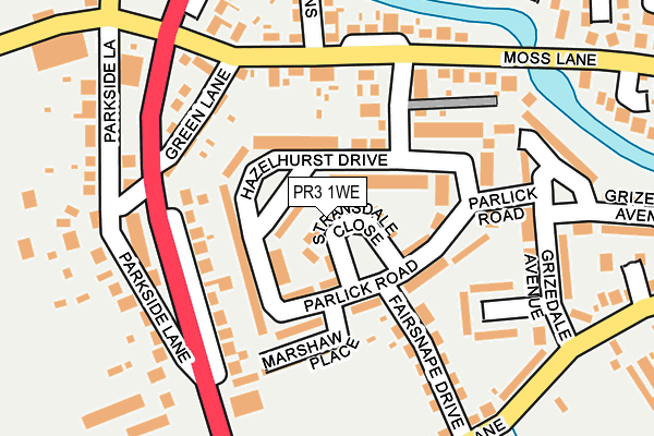 PR3 1WE map - OS OpenMap – Local (Ordnance Survey) PR3 1WE map - OS OpenMap – Local (Ordnance Survey)