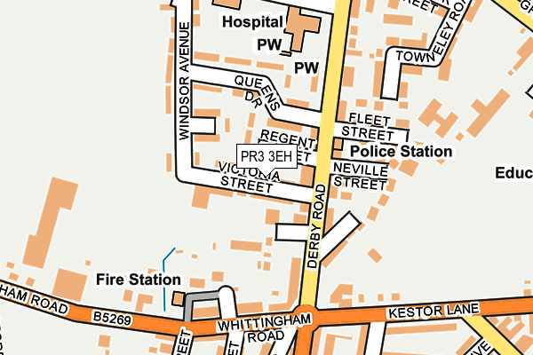 PR3 3EH map - OS OpenMap – Local (Ordnance Survey) PR3 3EH map - OS OpenMap – Local (Ordnance Survey)