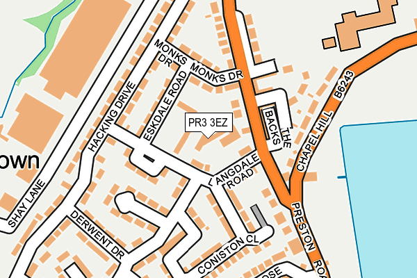 PR3 3EZ map - OS OpenMap – Local (Ordnance Survey) PR3 3EZ map - OS OpenMap – Local (Ordnance Survey)