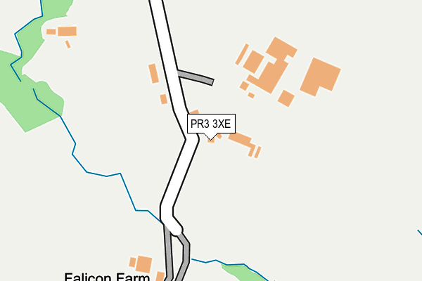 PR3 3XE map - OS OpenMap – Local (Ordnance Survey)