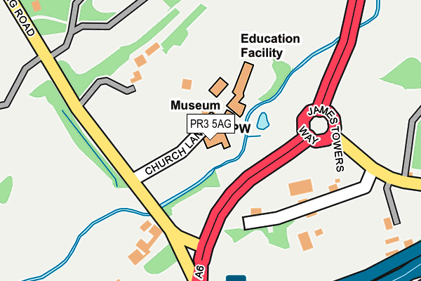 PR3 5AG map - OS OpenMap – Local (Ordnance Survey) PR3 5AG map - OS OpenMap – Local (Ordnance Survey)