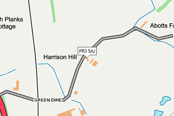PR3 5AJ map - OS OpenMap – Local (Ordnance Survey) PR3 5AJ map - OS OpenMap – Local (Ordnance Survey)