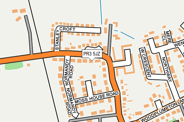 PR3 5JZ map - OS OpenMap – Local (Ordnance Survey) PR3 5JZ map - OS OpenMap – Local (Ordnance Survey)