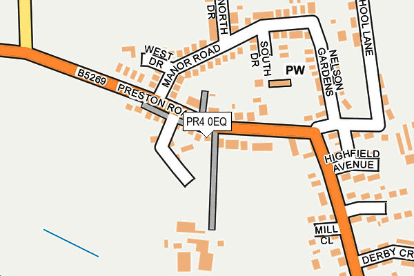 PR4 0EQ map - OS OpenMap – Local (Ordnance Survey) PR4 0EQ map - OS OpenMap – Local (Ordnance Survey)
