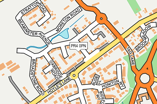 PR4 0PN map - OS OpenMap – Local (Ordnance Survey) PR4 0PN map - OS OpenMap – Local (Ordnance Survey)