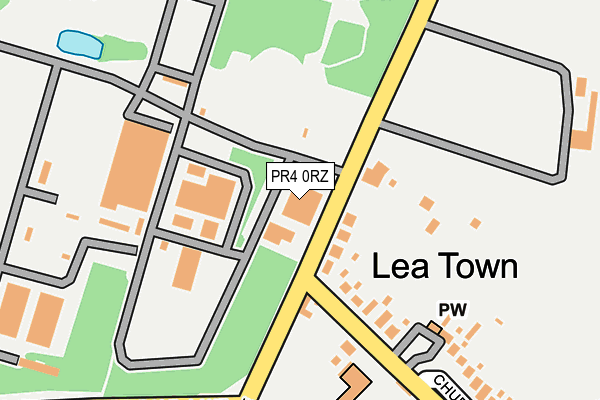 PR4 0RZ map - OS OpenMap – Local (Ordnance Survey) PR4 0RZ map - OS OpenMap – Local (Ordnance Survey)