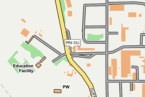 PR4 0XJ map - OS OpenMap – Local (Ordnance Survey) PR4 0XJ map - OS OpenMap – Local (Ordnance Survey)