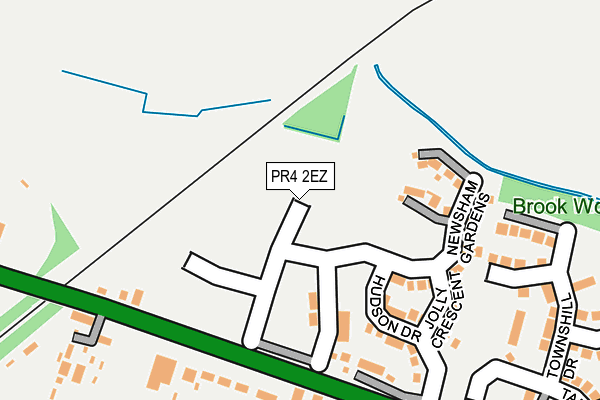 PR4 2EZ map - OS OpenMap – Local (Ordnance Survey) PR4 2EZ map - OS OpenMap – Local (Ordnance Survey)