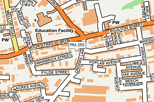 PR4 2RS map - OS OpenMap – Local (Ordnance Survey) PR4 2RS map - OS OpenMap – Local (Ordnance Survey)