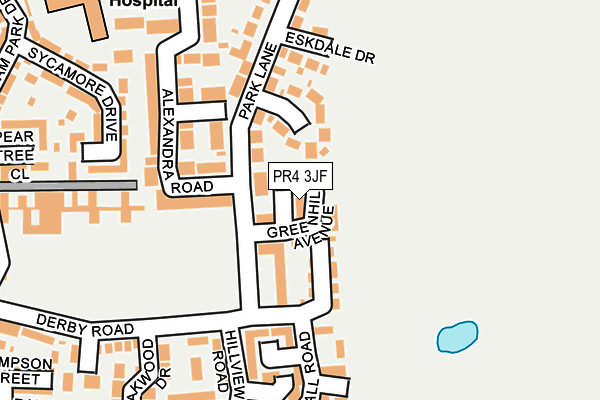 PR4 3JF map - OS OpenMap – Local (Ordnance Survey) PR4 3JF map - OS OpenMap – Local (Ordnance Survey)