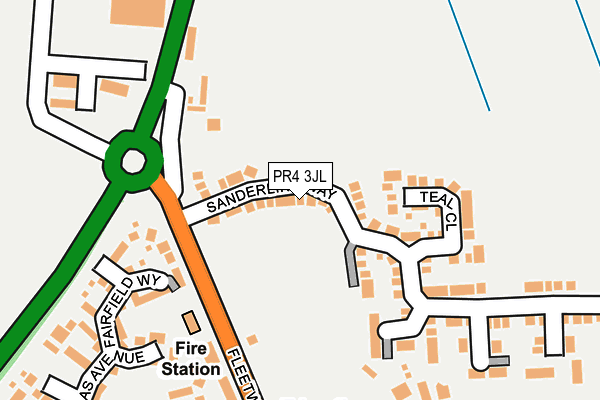 PR4 3JL map - OS OpenMap – Local (Ordnance Survey) PR4 3JL map - OS OpenMap – Local (Ordnance Survey)