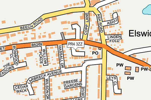 PR4 3ZZ map - OS OpenMap – Local (Ordnance Survey) PR4 3ZZ map - OS OpenMap – Local (Ordnance Survey)