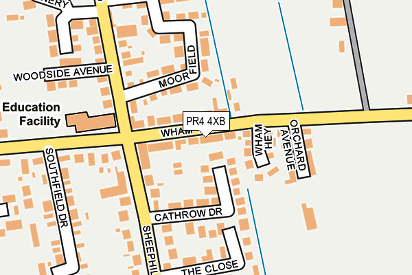 PR4 4XB map - OS OpenMap – Local (Ordnance Survey) PR4 4XB map - OS OpenMap – Local (Ordnance Survey)