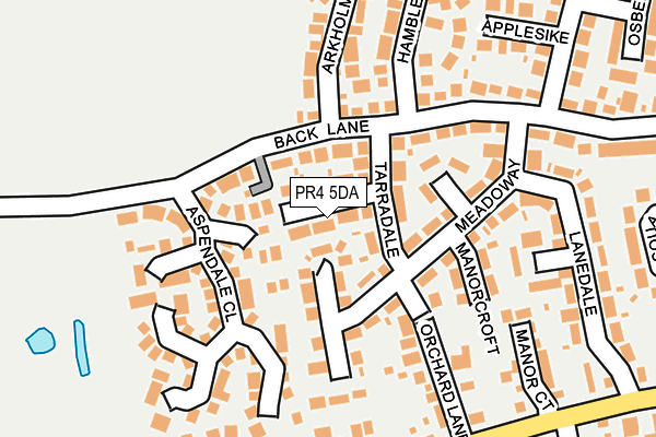 PR4 5DA map - OS OpenMap – Local (Ordnance Survey) PR4 5DA map - OS OpenMap – Local (Ordnance Survey)