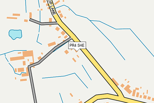 PR4 5HE map - OS OpenMap – Local (Ordnance Survey) PR4 5HE map - OS OpenMap – Local (Ordnance Survey)