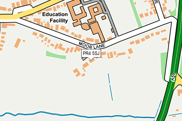 PR4 5SJ map - OS OpenMap – Local (Ordnance Survey) PR4 5SJ map - OS OpenMap – Local (Ordnance Survey)