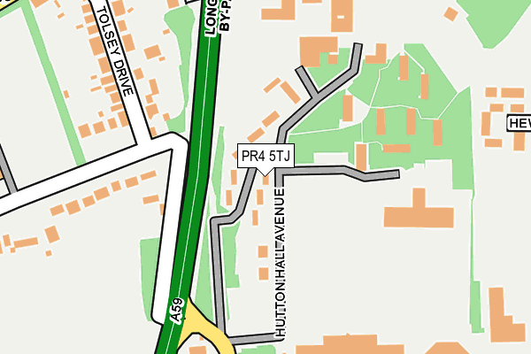PR4 5TJ map - OS OpenMap – Local (Ordnance Survey) PR4 5TJ map - OS OpenMap – Local (Ordnance Survey)