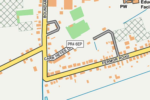 PR4 6EP map - OS OpenMap – Local (Ordnance Survey)