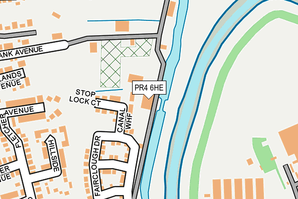 PR4 6HE map - OS OpenMap – Local (Ordnance Survey) PR4 6HE map - OS OpenMap – Local (Ordnance Survey)