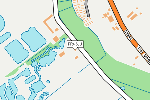 PR4 6JU map - OS OpenMap – Local (Ordnance Survey) PR4 6JU map - OS OpenMap – Local (Ordnance Survey)