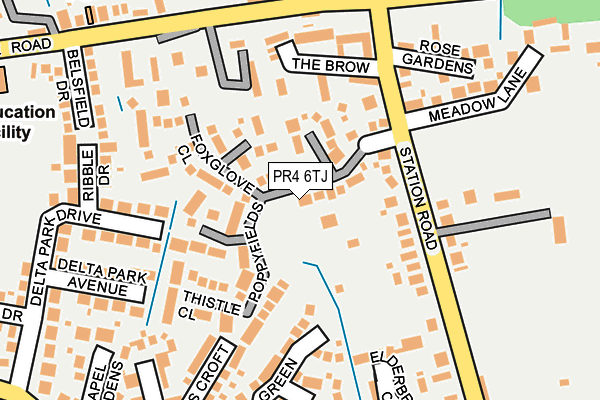PR4 6TJ map - OS OpenMap – Local (Ordnance Survey) PR4 6TJ map - OS OpenMap – Local (Ordnance Survey)