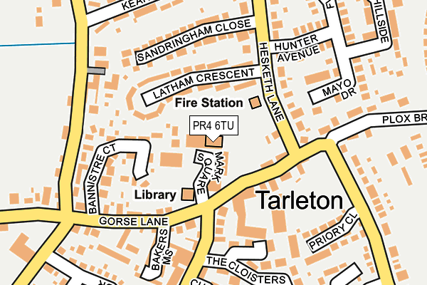 PR4 6TU map - OS OpenMap – Local (Ordnance Survey)
